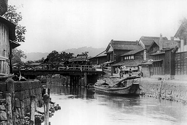 明治20年(1887)頃の幸来橋界隈