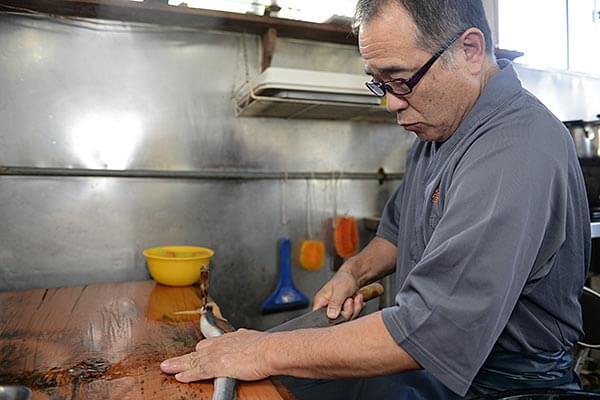 ベテランの板長